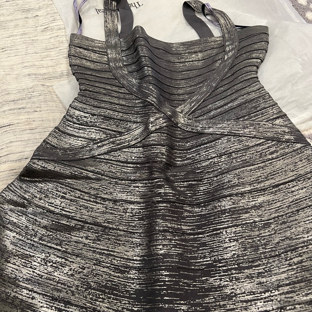 Herve Leger bandage flare dress - Picture 4 of 6